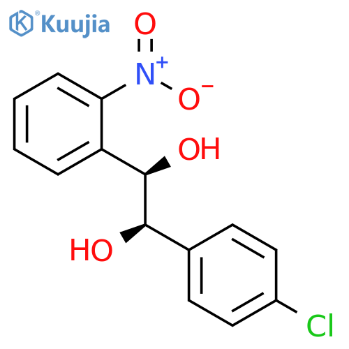 1,2-Ethanediol, 1-(4-chlorophenyl)-2-(2-nitrophenyl)-, (1R,2R)-rel- structure