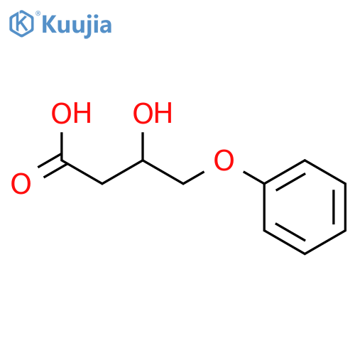 Butanoic acid, 3-hydroxy-4-phenoxy-, (3R)- structure