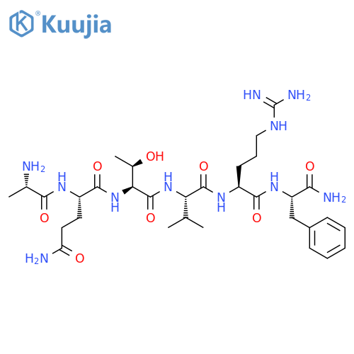 L-Phenylalaninamide, L-alanyl-L-glutaminyl-L-threonyl-L-valyl-L-arginyl- structure