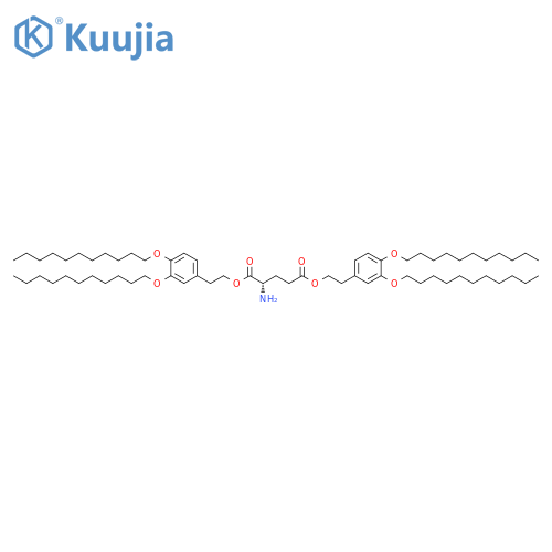 Glutamic acid, bis[2-[3,4-bis(undecyloxy)phenyl]ethyl] ester structure