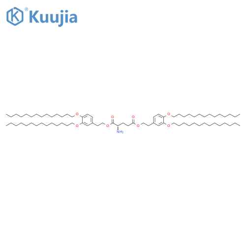 L-Glutamic acid, bis[2-[3,4-bis(tetradecyloxy)phenyl]ethyl] ester structure