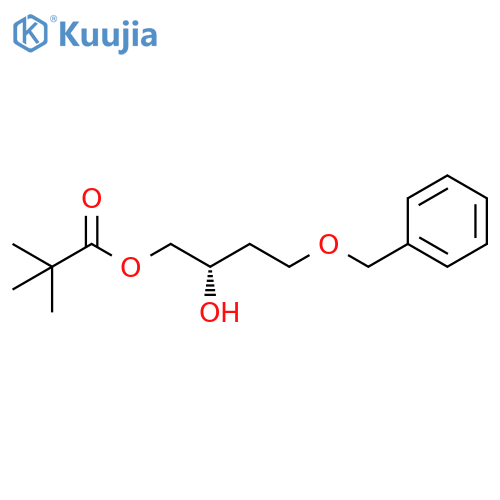 Propanoic acid, 2,2-dimethyl-, (2S)-2-hydroxy-4-(phenylmethoxy)butylester structure