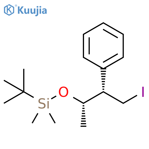 Silane,(1,1-dimethylethyl)[(1S,2S)-3-iodo-1-methyl-2-phenylpropoxy]dimethyl- structure