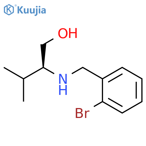 1-BUTANOL, 2-[[(2-BROMOPHENYL)METHYL]AMINO]-3-METHYL-, (2S)- structure