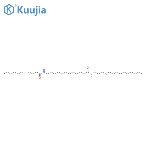 Dodecanamide,N-[3-(decylthio)propyl]-12-[[4-(hexylthio)-1-oxobutyl]amino]- structure