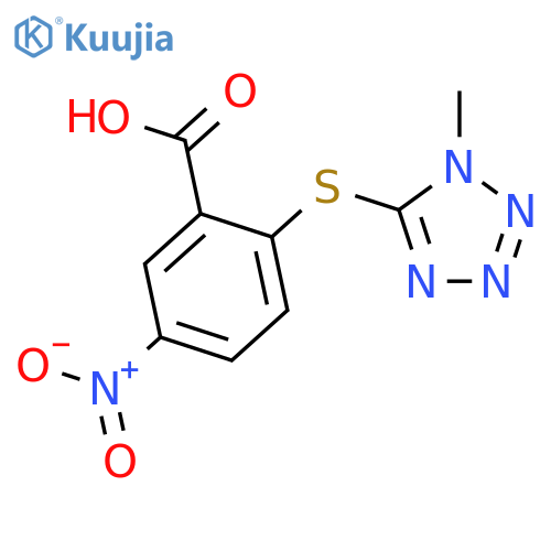 2-(1-Methyl-1H-1,2,3,4-tetrazol-5-yl)sulfanyl-5-nitrobenzoic Acid structure