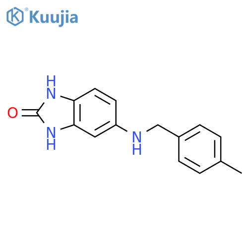 5-{(4-Methylphenyl)methylamino}-2,3-dihydro-1H-1,3-benzodiazol-2-one structure