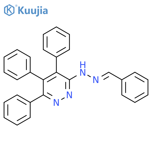 BENZALDEHYDE, (4,5,6-TRIPHENYL-3-PYRIDAZINYL)HYDRAZONE structure
