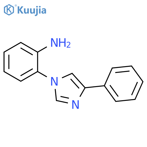 Benzenamine, 2-(4-phenyl-1H-imidazol-1-yl)- structure