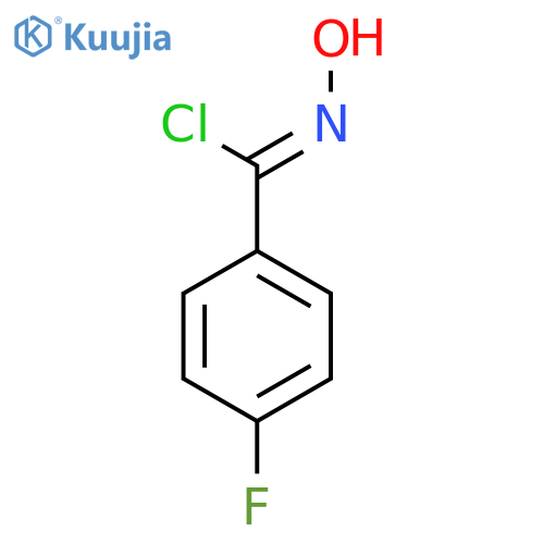 α-Chloro-4-fluorobenzaldoxime structure