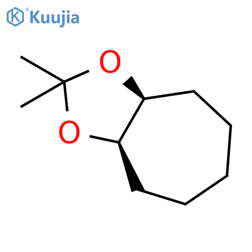 4H-Cyclohepta-1,3-dioxole, hexahydro-2,2-dimethyl-, (3aR,8aS)-rel- structure