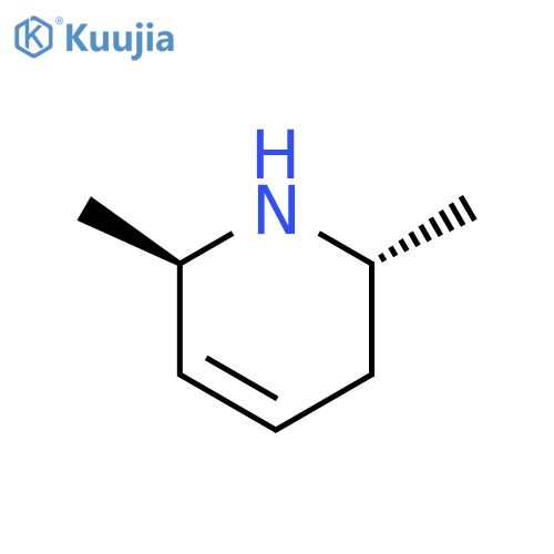 Pyridine, 1,2,3,6-tetrahydro-2,6-dimethyl-, (2R,6R)-rel- structure