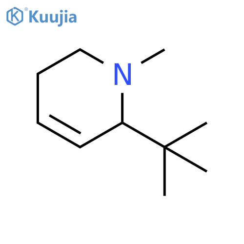 Pyridine, 2-(1,1-dimethylethyl)-1,2,5,6-tetrahydro-1-methyl- structure