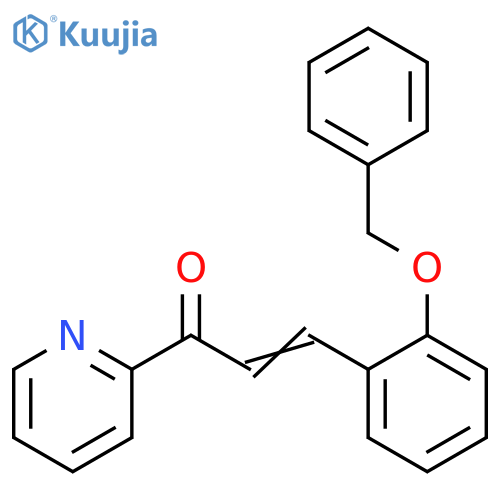 2-Propen-1-one, 3-[2-(phenylmethoxy)phenyl]-1-(2-pyridinyl)- structure