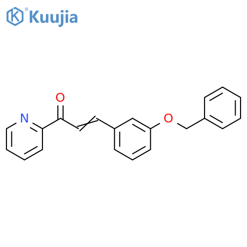 2-Propen-1-one, 3-[3-(phenylmethoxy)phenyl]-1-(2-pyridinyl)- structure