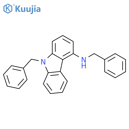 9H-Carbazol-4-amine,N,9-bis(phenylmethyl)- structure