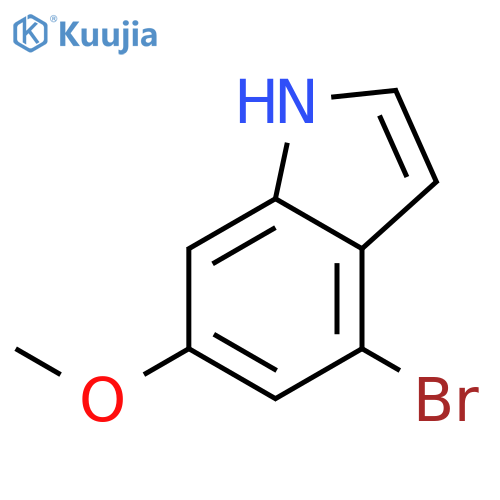 4-Bromo-6-methoxy-1H-indole structure