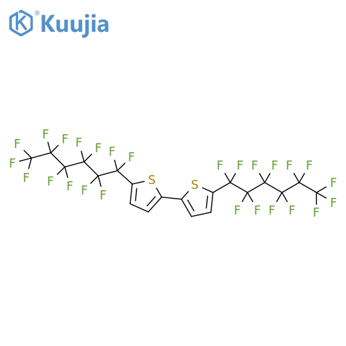 2,2'-Bithiophene, 5,5'-bis(tridecafluorohexyl)- structure