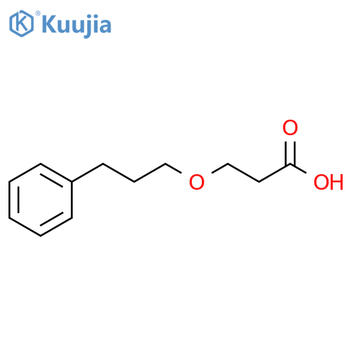 Propanoic acid, 3-(3-phenylpropoxy)- structure