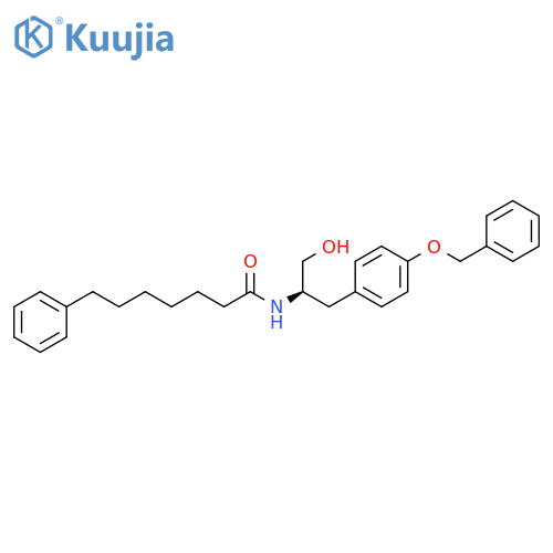 Benzeneheptanamide,N-[(1R)-1-(hydroxymethyl)-2-[4-(phenylmethoxy)phenyl]ethyl]- structure