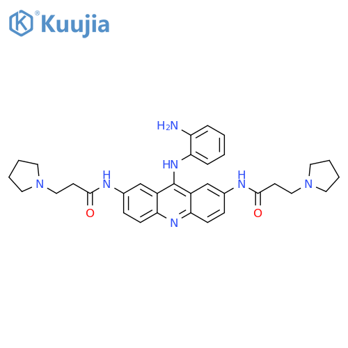 1-Pyrrolidinepropanamide,N,N'-[9-[(2-aminophenyl)amino]-2,7-acridinediyl]bis- structure
