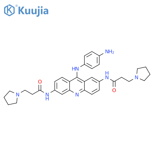 1-Pyrrolidinepropanamide,N,N'-[9-[(4-aminophenyl)amino]-2,6-acridinediyl]bis- structure