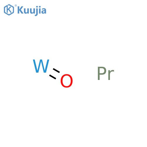 Praseodymium tungsten oxide structure