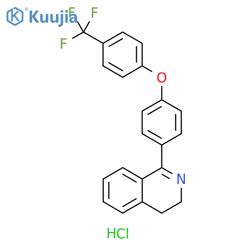 Isoquinoline, 3,4-dihydro-1-[4-[4-(trifluoromethyl)phenoxy]phenyl]-,hydrochloride structure