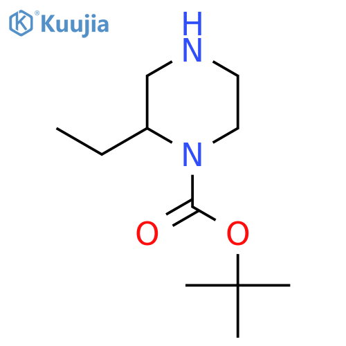 tert-butyl (2R)-2-ethylpiperazine-1-carboxylate structure