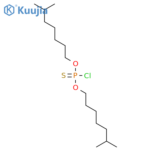 Phosphorochloridothioic acid, O,O-diisooctyl ester structure