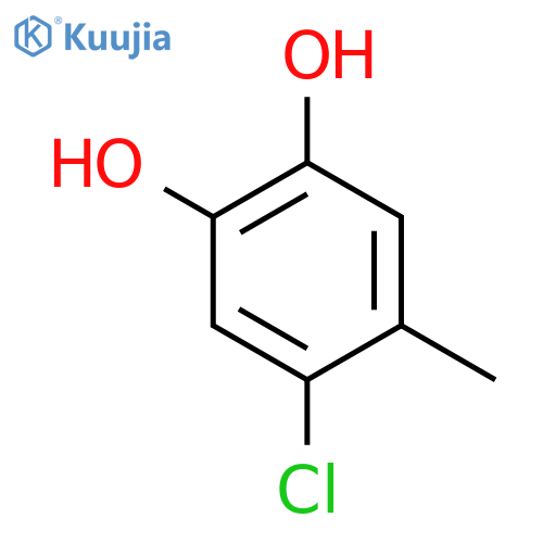 1,2-Benzenediol, 4-chloro-5-methyl- structure