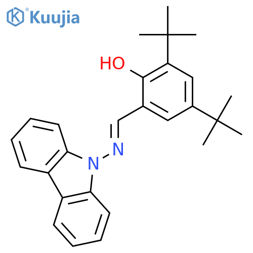 PHENOL, 2-[(9H-CARBAZOL-9-YLIMINO)METHYL]-4,6-BIS(1,1-DIMETHYLETHYL)- structure