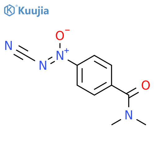 Benzamide, 4-(cyano-NNO-azoxy)-N,N-dimethyl- structure