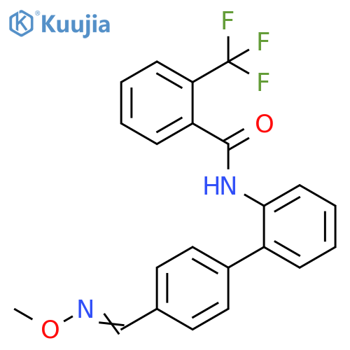 Benzamide,N-[4'-[(methoxyimino)methyl][1,1'-biphenyl]-2-yl]-2-(trifluoromethyl)- structure