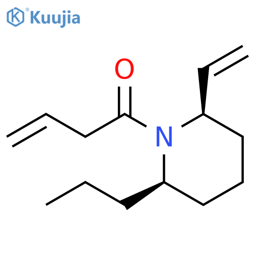 Piperidine, 2-ethenyl-1-(1-oxo-3-butenyl)-6-propyl-, (2R,6R)- structure