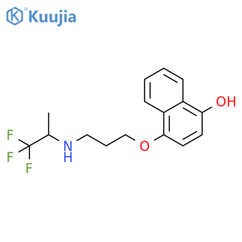 1-Naphthalenol, 4-[3-[(2,2,2-trifluoro-1-methylethyl)amino]propoxy]- structure