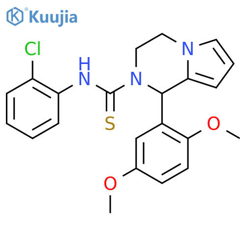 N-(2-chlorophenyl)-1-(2,5-dimethoxyphenyl)-1H,2H,3H,4H-pyrrolo[1,2-a]pyrazine-2-carbothioamide structure