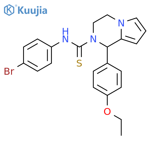 N-(4-bromophenyl)-1-(4-ethoxyphenyl)-1H,2H,3H,4H-pyrrolo[1,2-a]pyrazine-2-carbothioamide structure
