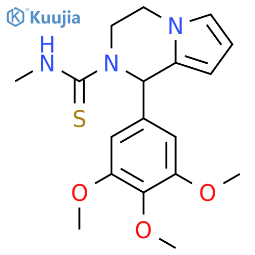 N-methyl-1-(3,4,5-trimethoxyphenyl)-1H,2H,3H,4H-pyrrolo[1,2-a]pyrazine-2-carbothioamide structure