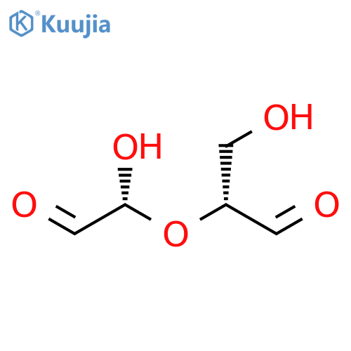 Propanal, 3-hydroxy-2-[(1R)-1-hydroxy-2-oxoethoxy]-, (2R)- structure
