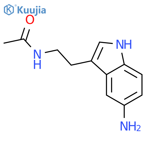 5-Amino-N-acetyltryptamine structure