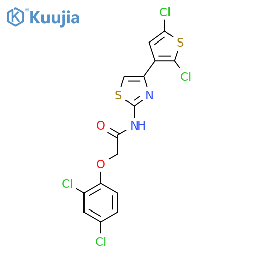 2-(2,4-dichlorophenoxy)-N-4-(2,5-dichlorothiophen-3-yl)-1,3-thiazol-2-ylacetamide structure