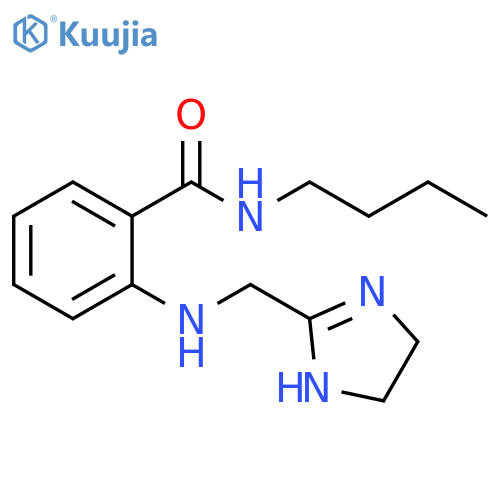Benzamide, N-butyl-2-[[(4,5-dihydro-1H-imidazol-2-yl)methyl]amino]- structure