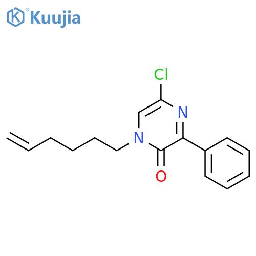 2(1H)-Pyrazinone, 5-chloro-1-(5-hexenyl)-3-phenyl- structure