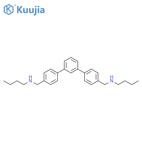 [1,1':3',1''-TERPHENYL]-4,4''-DIMETHANAMINE, N,N'-DIBUTYL- structure