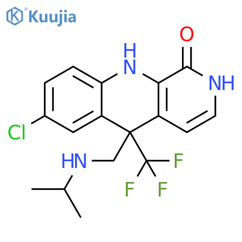 Benzo[b][1,7]naphthyridin-1(2H)-one,7-chloro-5,10-dihydro-5-[[(1-methylethyl)amino]methyl]-5-(trifluoromethyl)- structure