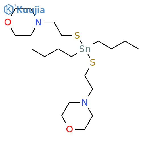 MORPHOLINE, 4,4'-[(DIBUTYLSTANNYLENE)BIS(THIO-2,1-ETHANEDIYL)]BIS- structure
