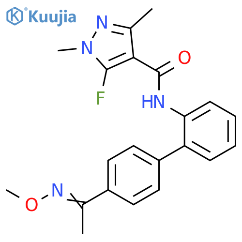 1H-Pyrazole-4-carboxamide,5-fluoro-N-[4'-[1-(methoxyimino)ethyl][1,1'-biphenyl]-2-yl]-1,3-dimethyl- structure