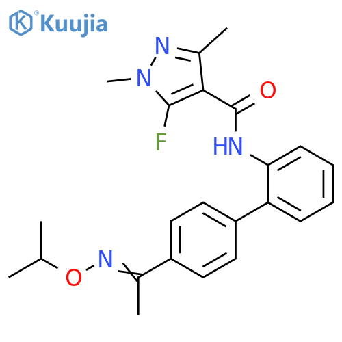 1H-Pyrazole-4-carboxamide,5-fluoro-1,3-dimethyl-N-[4'-[1-[(1-methylethoxy)imino]ethyl][1,1'-biphenyl]-2-yl]- structure