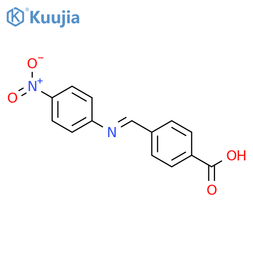 BENZOIC ACID, 4-[[(4-NITROPHENYL)IMINO]METHYL]- structure